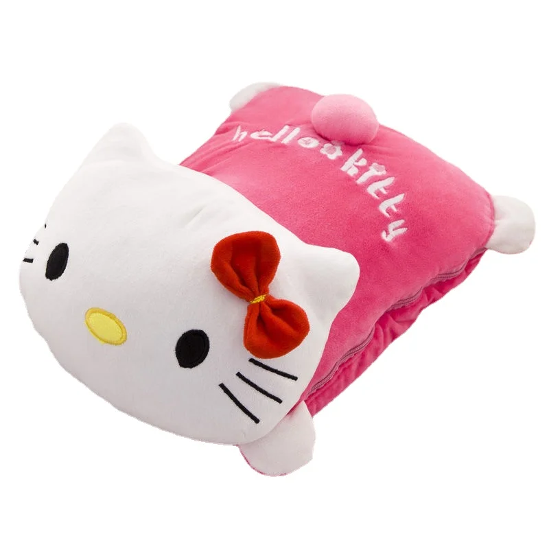 

Плюшевые куклы с покемоном, мультяшная подушка, стеганое одеяло двойного назначения для автомобиля, одеяло для офиса и сна, летняя крутая детская подушка