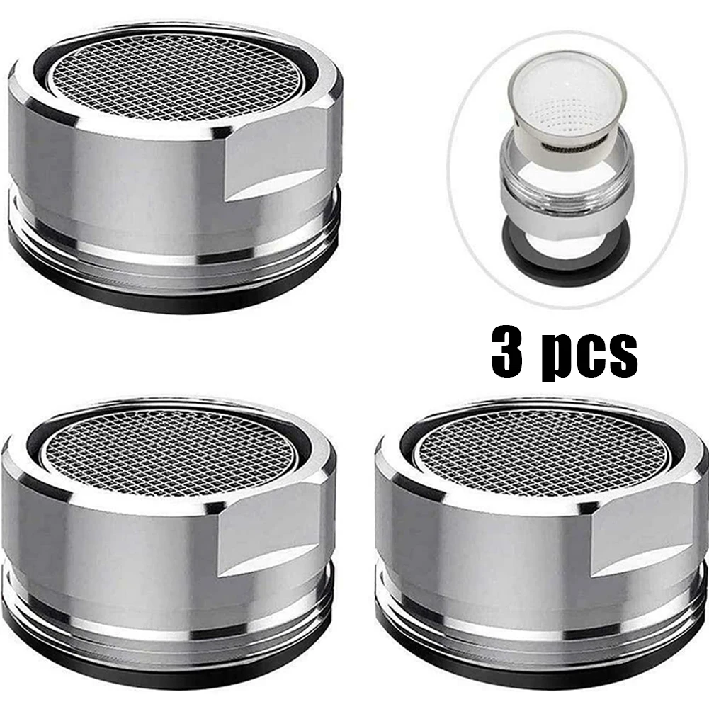 

3pcs Water Saving Faucet Tap Nozzle Aerator Bubbler M24 Filter Mixed Nozzle Anti Splashing Kitchen Bathroom Faucet Filter