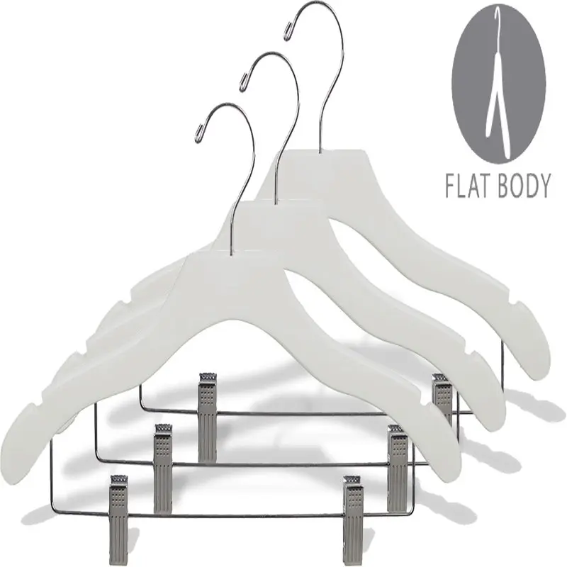 

Деревянная волнистая Комбинированная Вешалка, белая с хромированной фурнитурой, коробка из 100