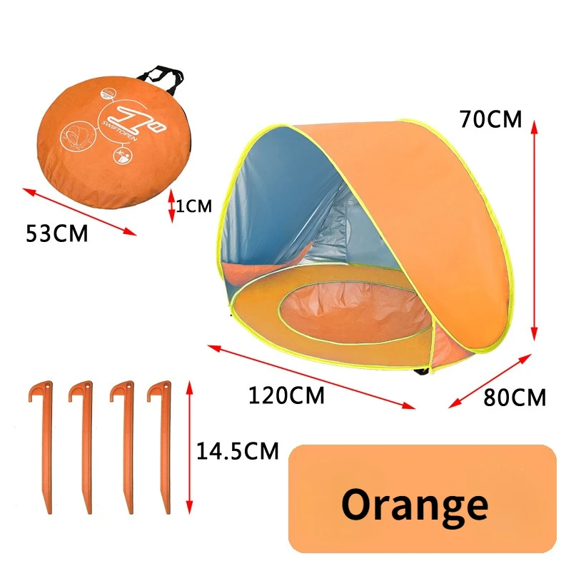 Baby Beach Tent Portable Shade Pool UV Protection Sun Shelter for Infant Outdoor Child Swimming Game Play House Toys | Игрушки и хобби