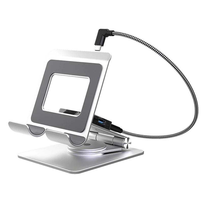 Док-станция с вращающейся подставкой для ROG Ally X &amp Steam Deck OLED Switch Ipad Pro 4K2K 100 Вт