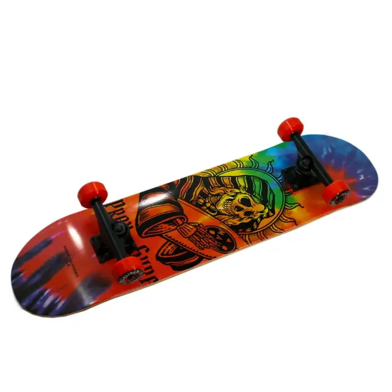 

Pray for Surf 32” Traditional Skateboard with Red and Deck Art