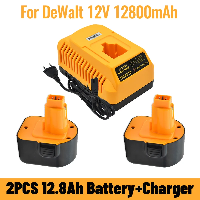 

Original Replacement Battery for Dewei 12V DC9071 Battery DW9071 DW9072 DC9071 DE9072 DE9074 DE9075 Power Tool Battery+Charger