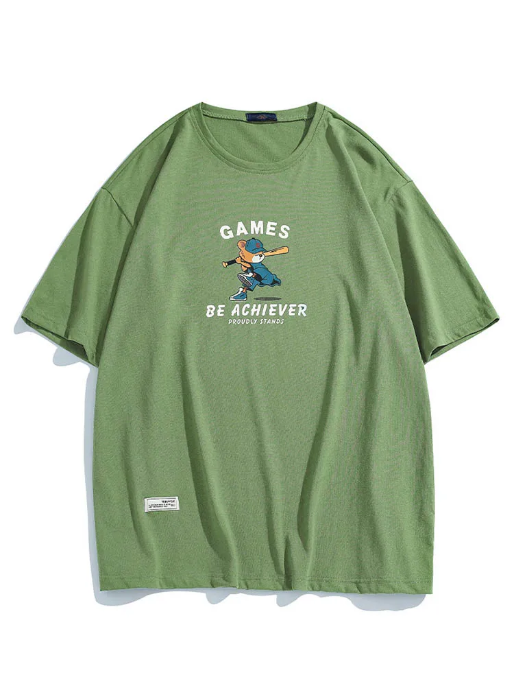 

2022 Spring and Summer New Short-sleeved T-shirt Men's Cotton Retro Printing T-shirt Hot Sale