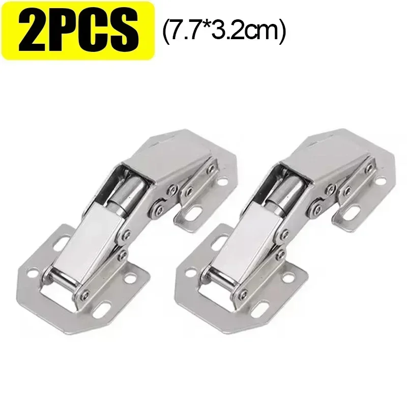 

2/12 шт. стальные петли для шкафа, 90 градусов, без сверления отверстий, гидравлические буферные петли для шкафа, петли для домашнего шкафа, мебельная фурнитура