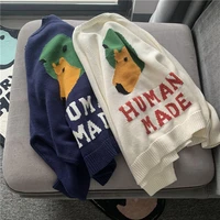 human made sweater duck pattern knit sweatshirts men women 11 human made oversize pullover