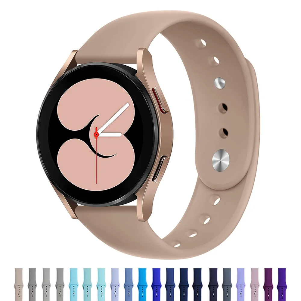 20mm 22mm Band for Samsung Galaxy Watch 4 5/pro active 2 Gear s3 accessories correa silicone bracelet HUAWEI GT 2 3 pro strap