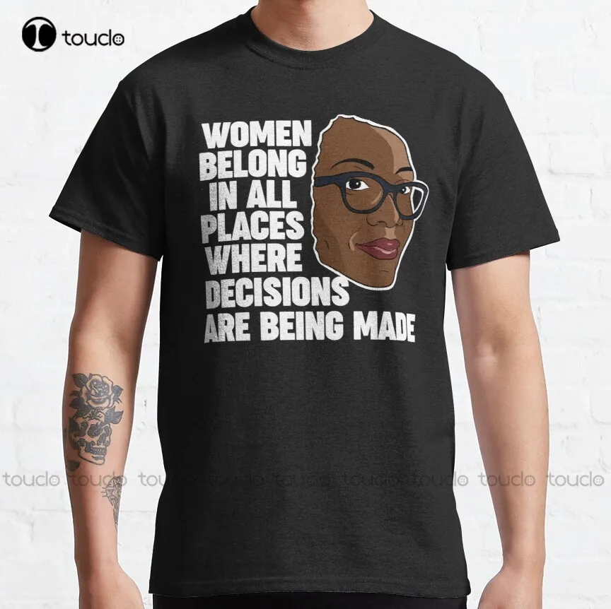 

Женская футболка Ketanji Brown Jackson, первая черная футболка с надписью на тему судьбы