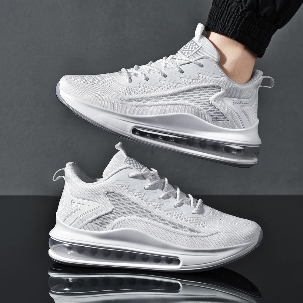 Мужские кроссовки для бега дышащие мягкая подошва амортизирующие удобная