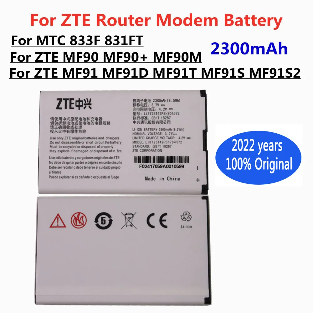 

2022 New Li3723T42P3h704572 4G Wifi Router Modem Battery For ZTE MF91 MF90 MF90+ MF90M MF91D MF91T MF91S MF91S2 MTC 833F 831FT