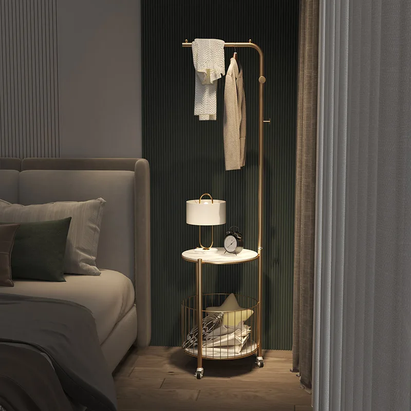 

Шкаф для хранения одежды в спальню с колесами, передвижная угловая полка для пальто в гостиную, Современная железная полка для одежды, домашняя мебель