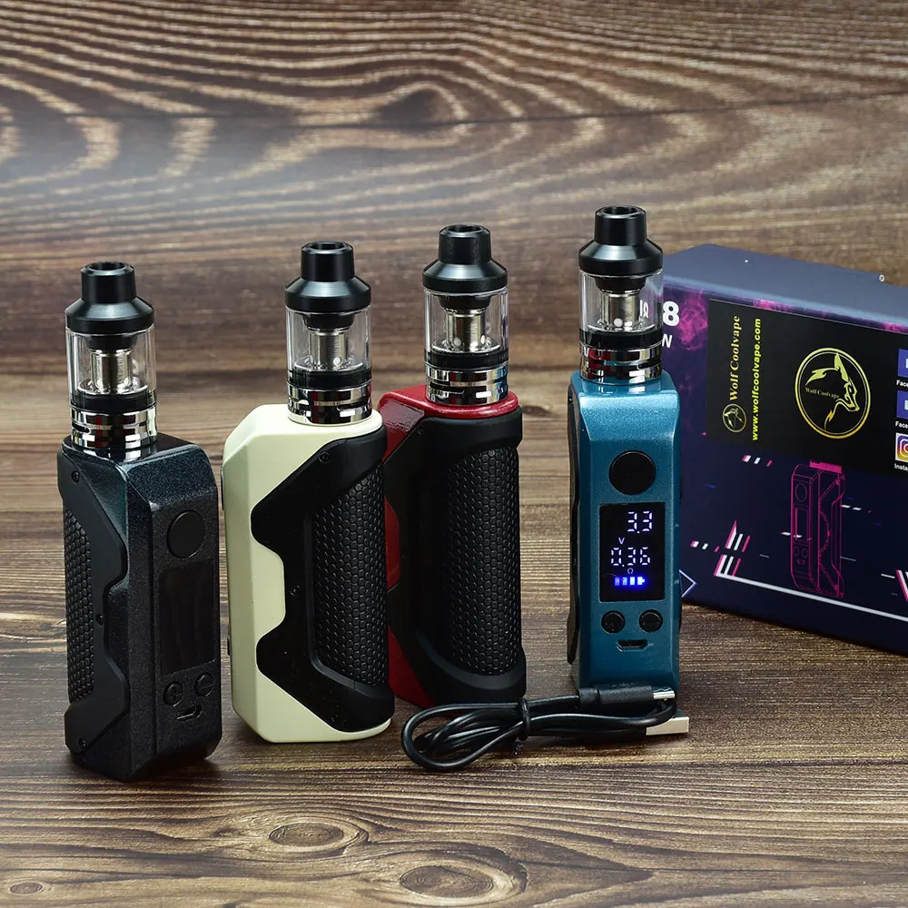 

vape 120W Box Mod Kit vape OLED Screen Electronic Cigarette Vaporizer Pen 2200mah Battery 2.5ml Atomizer fit taifun kayfun x rta