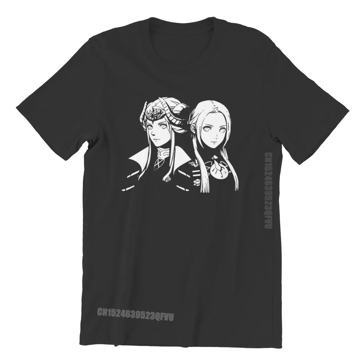 

Fire Emblem Game Tshirts For Men Edelgard Three Houses Valentine's Day Pure Cotton Men T Shirts Hip Hop Clothes OutdoorWear