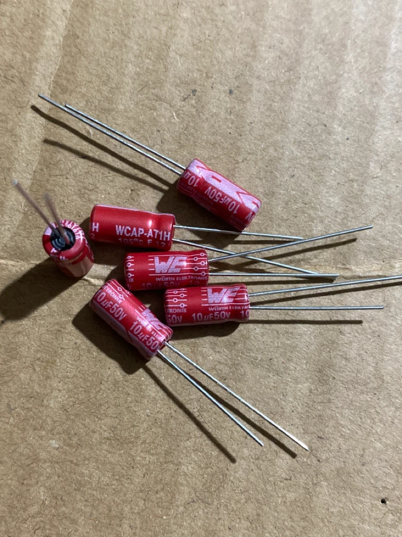 20pcs/lot original German WEWURTH Wcap series red robe audio aluminum electrolytic capacitor free shipping