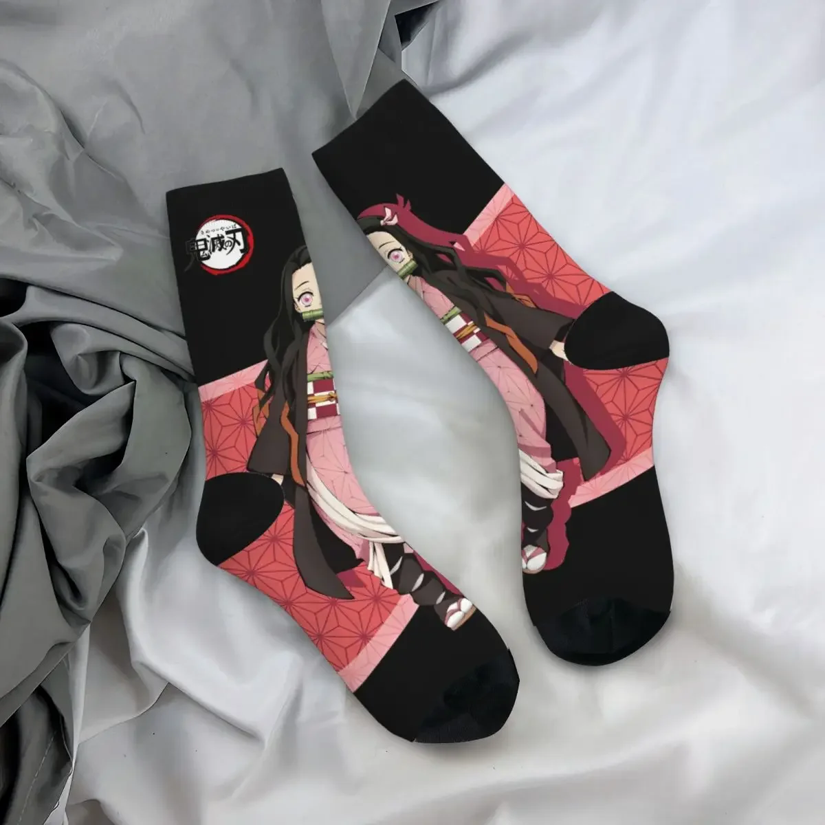 Зимние теплые сумасшедшие дизайнерские носки унисекс рассекающие демонов Nezuko