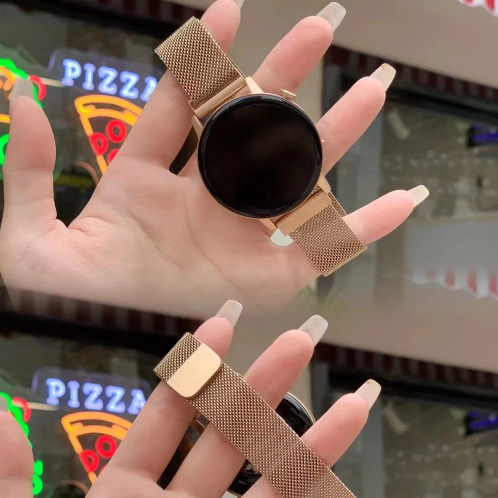 

20mm/22mm Magnetic Strap for Samsung Galaxy Watch 4 40mm 44mm And Watch4 Classic 42mm 46mm Stainless Steel Band Watch3 41mm 45mm