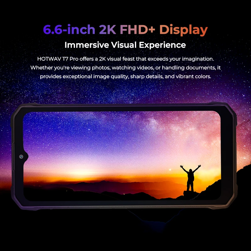 【Доставка из Германии】 Прочный смартфон HOTWAV T7 Pro Android 13 6 дюйма+ 2K 6280 мАч Мобильный