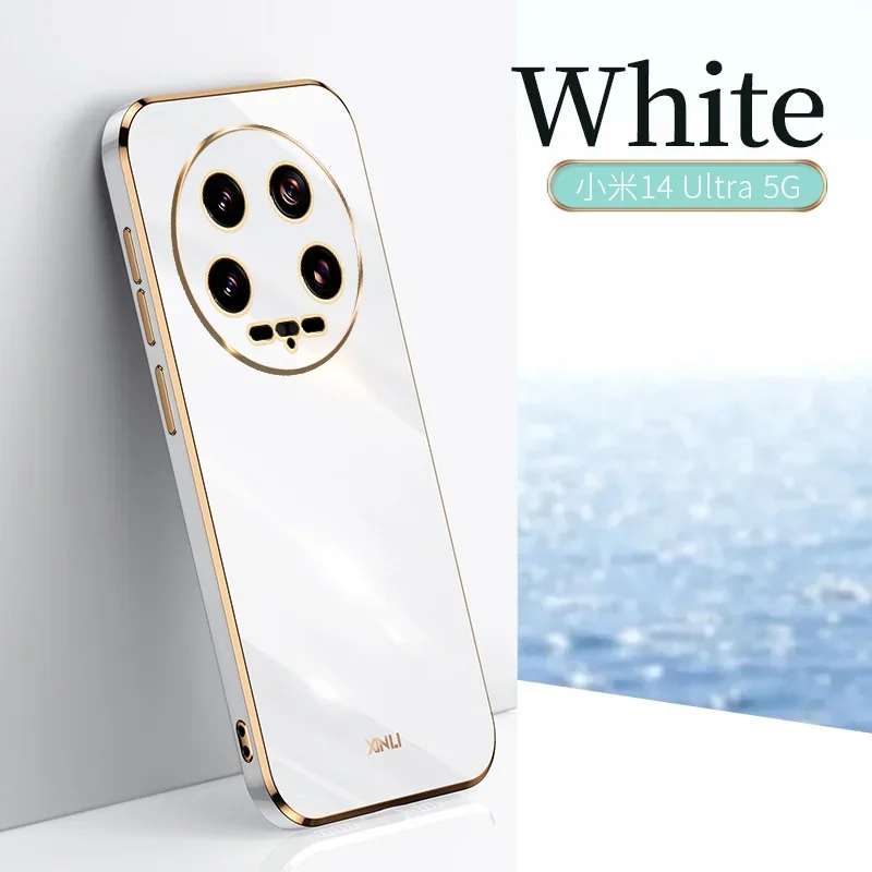 Роскошный чехол для телефона с квадратным покрытием Xiaomi 14 ultra xiomi 5G