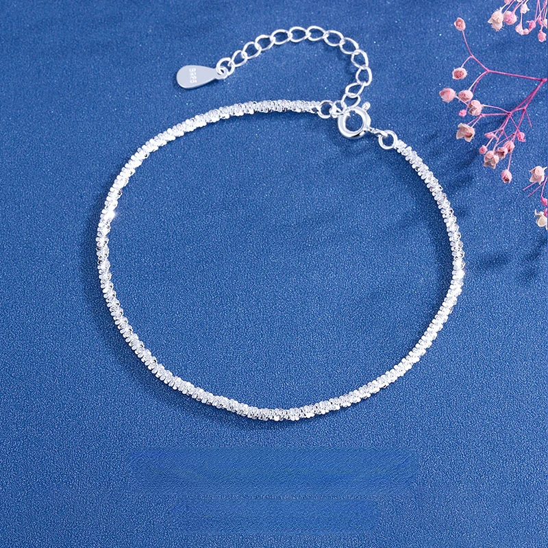 

100% 925 Sterling Silver Sky Full Stars Bracelet for Women Ladies Korean Style Simple Trendy Bling Sparkling Fine Jewelry Party