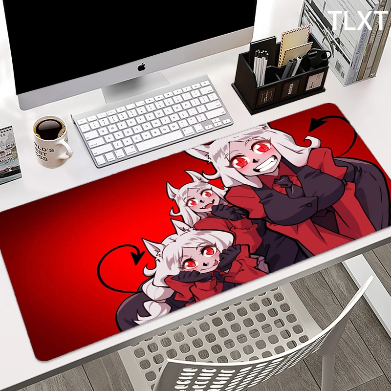 

Anime Helltaker Mousepad XXL Gamer Gaming Mouse Pad PC Computer Otaku Locking Edge DIY Customized Photo Laptop Notebook Desk Mat