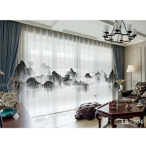 

Тюлевые шторы из полиэстера для гостиной