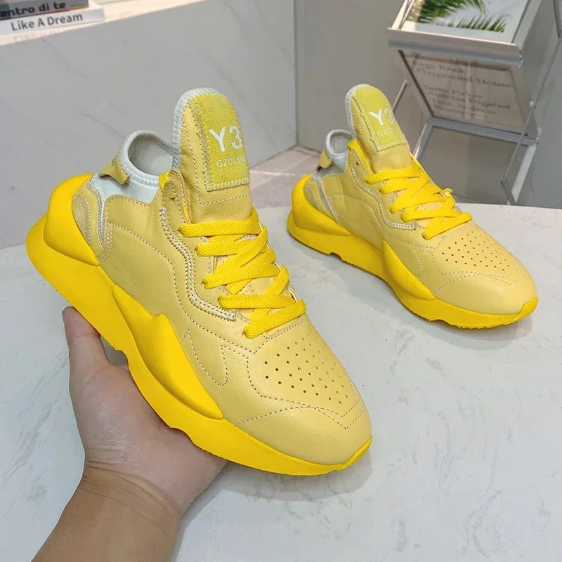 Новые черные мужские кроссовки на платформе Warrior из телячьей кожи с отверстиями