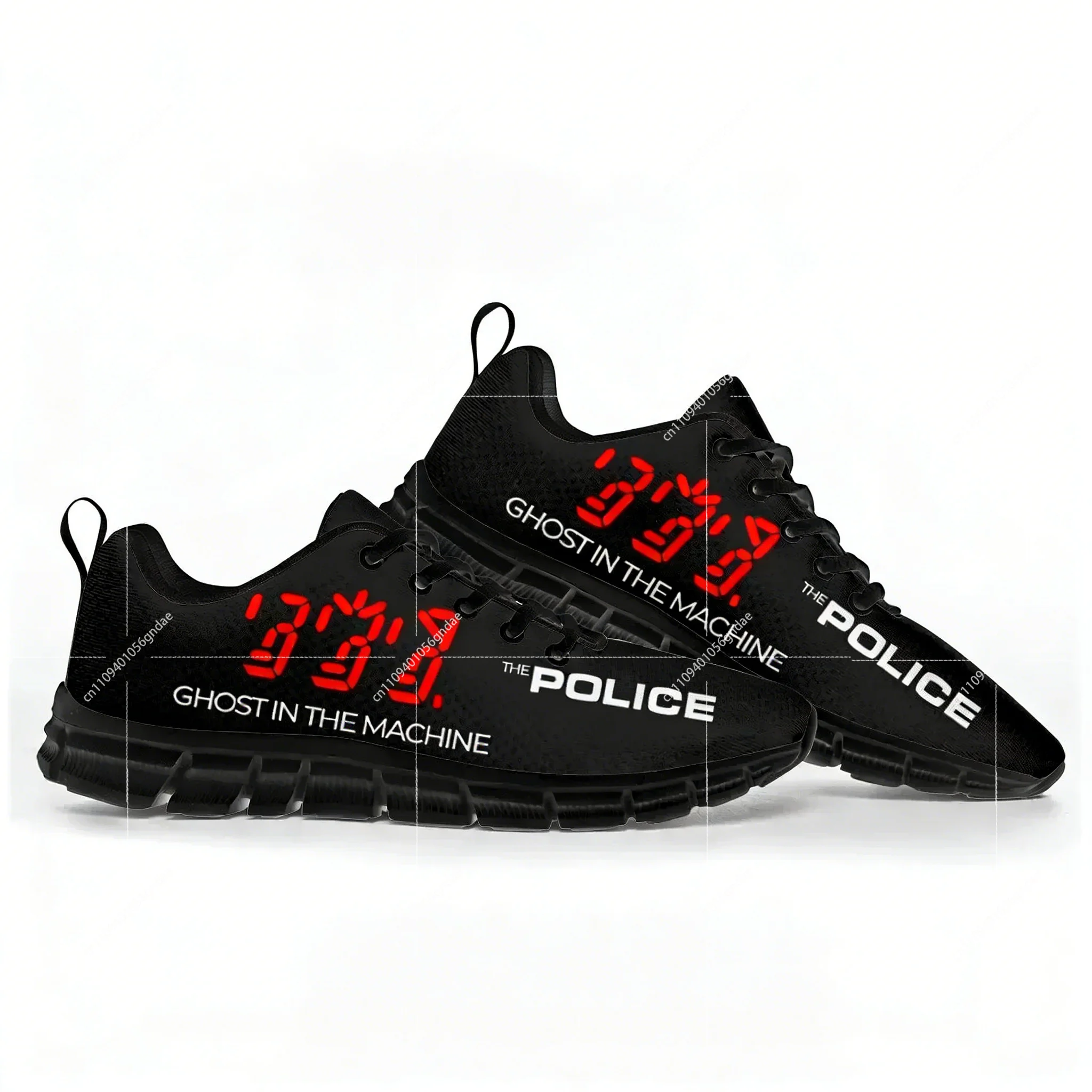 Фото Кроссовки Police Band Pop Hot Sports Shoes для мужчин и женщин, повседневные, на заказ, для пар, черные №2