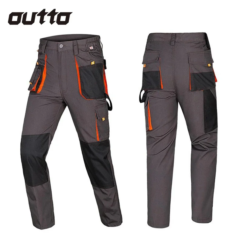 Мужские износостойкие брюки из ткани Оксфорд с несколькими карманами