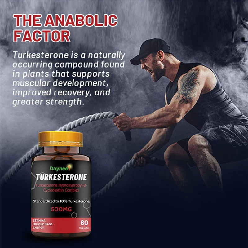 

60Pills Zengji Capsules Turkesterone capsule mass gainer Weight Booster Helps Exercise Muscles Burn Fat and Enhance Men's Health