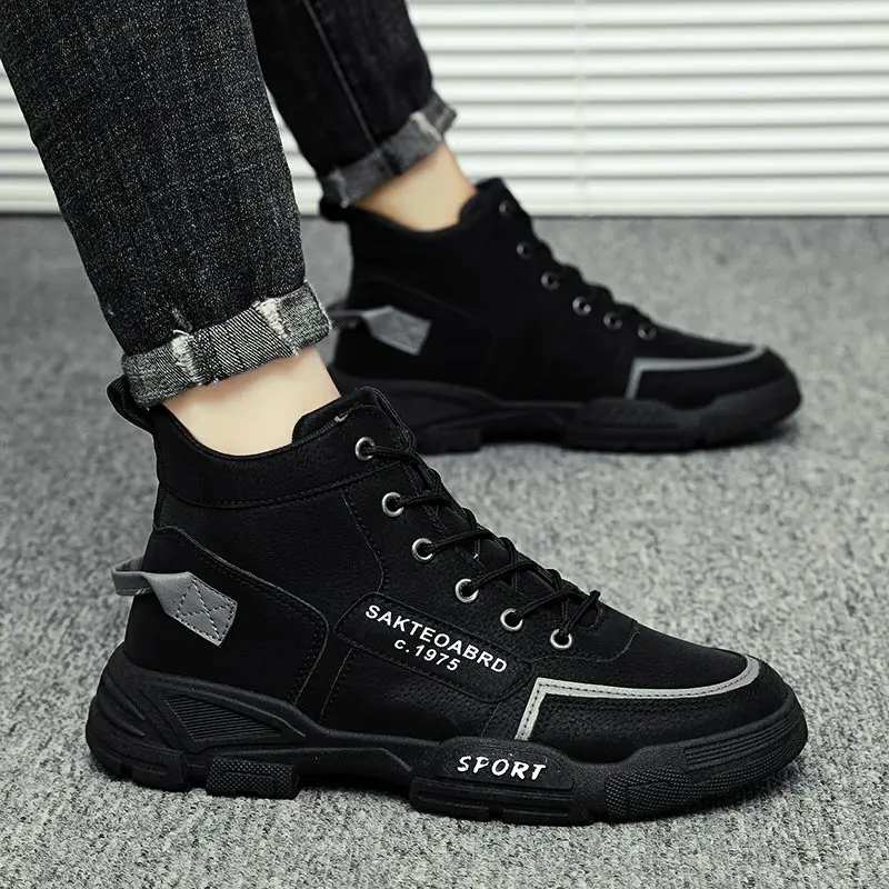 

Trekking High-level Sports Shoes For Men Kids Boys Sneakers Without Laces Man Slimming Men Shoes Sport Male Running Shoes Gym