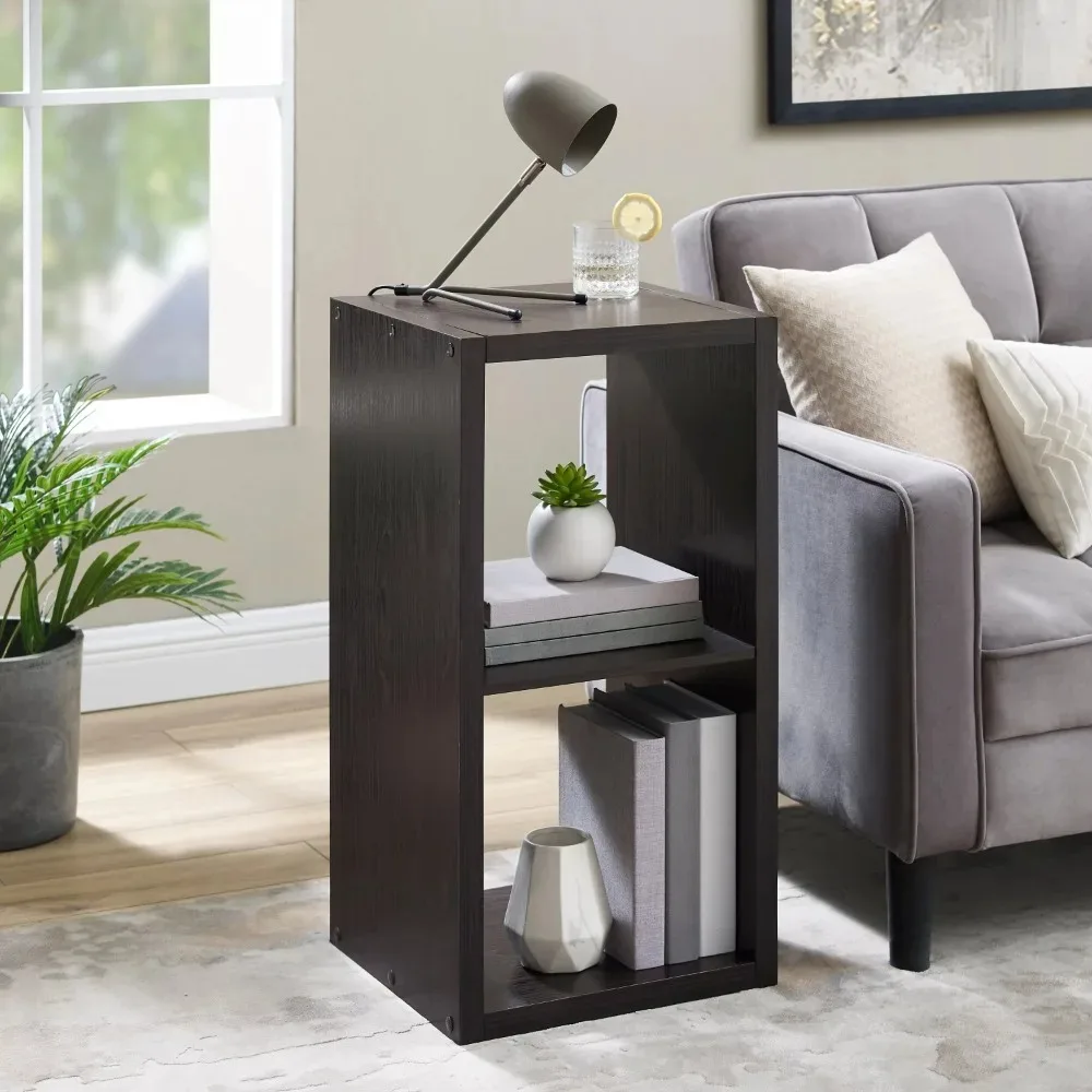 

Duhon 2-Cubby Storage Cabinet Espresso Finish Sofa Table Suitable for Living Room Bedroom Apartment