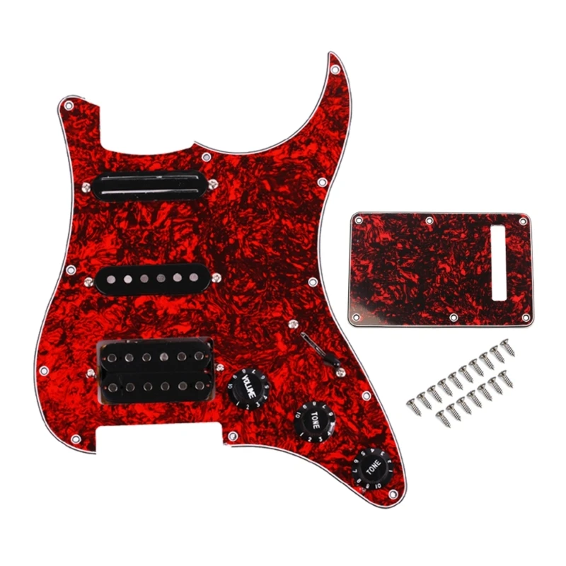 

Dropship Guitar Scratch Plate Preloaded SSH 5 Pickups Prewired Pick Guards Loaded Single Coil Pickups for Electric Guitars