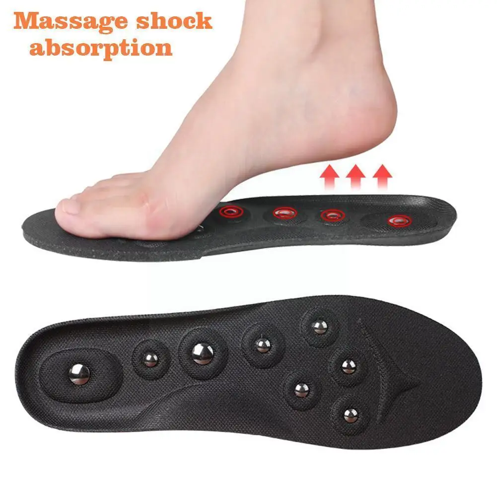 

1 Pair Magnetic Massage Insoles Foot Point Therapy Arch Support Arch Shoes Shoe Magnet Pad Care Soles Support Slimmi B3w6