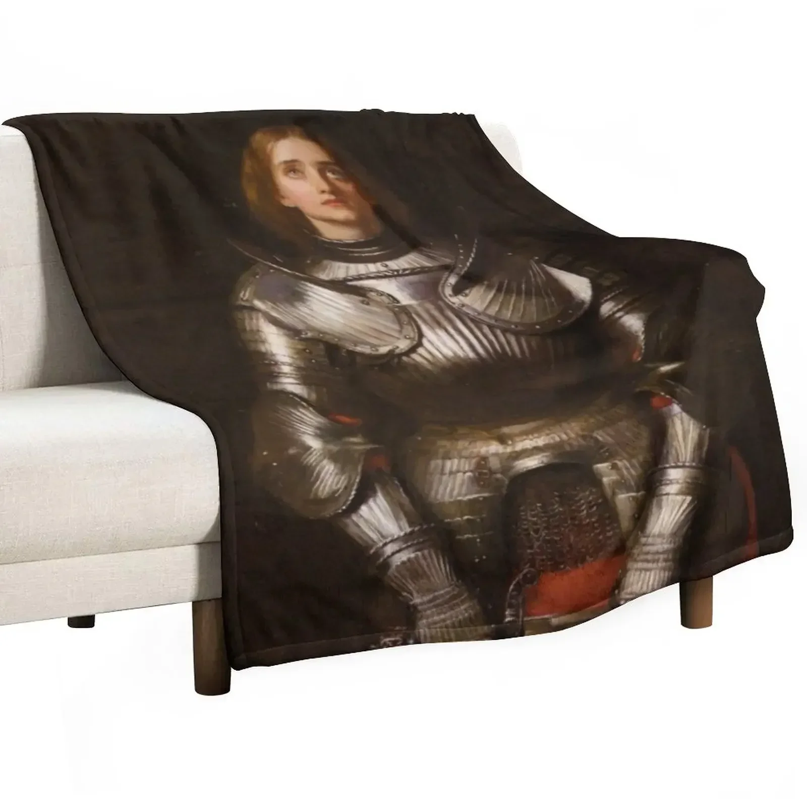 John Everett Millais - Joan D?Arc (1865) Throw Blanket Comforter heavy to sleep Thin Personalized Gift Blankets