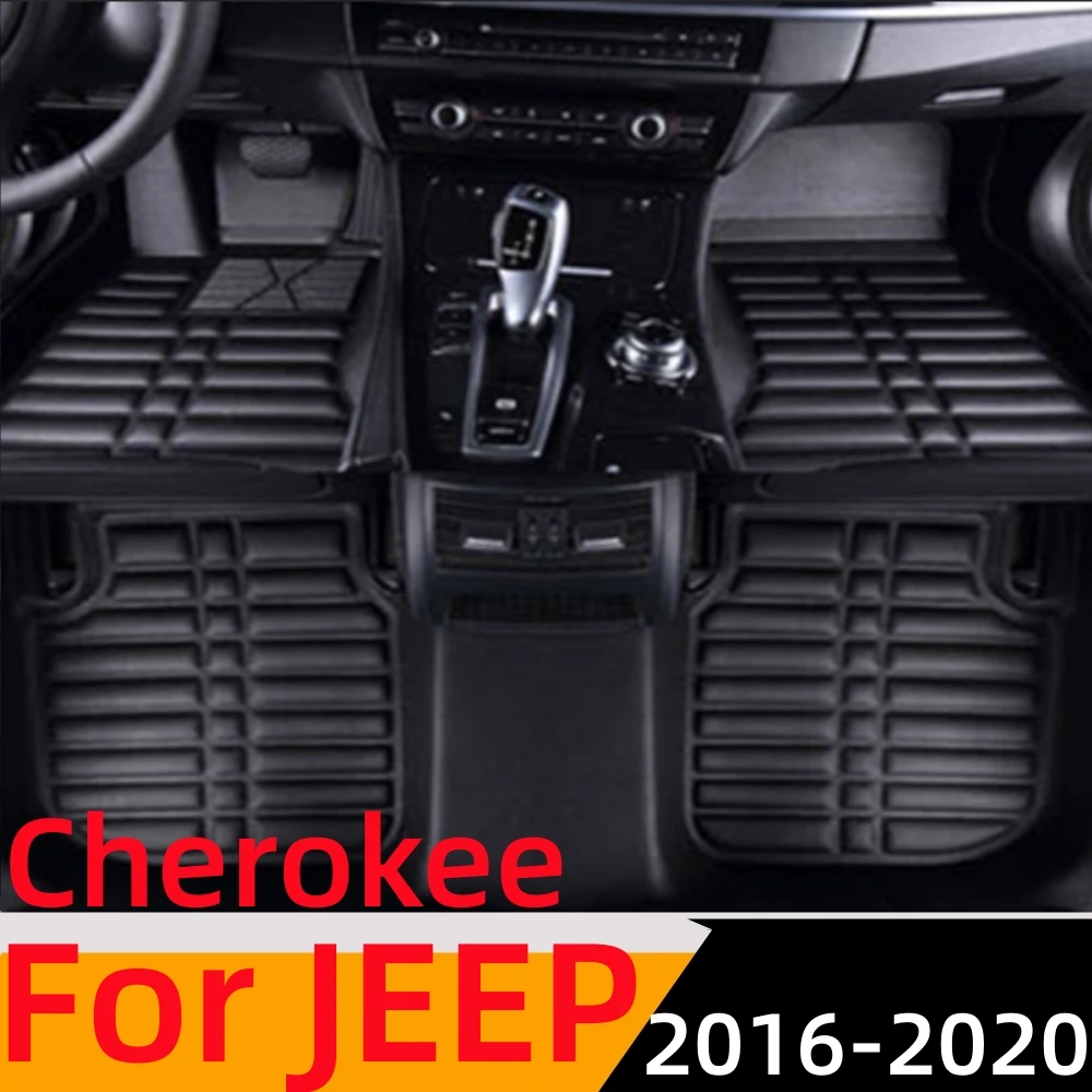 

Водонепроницаемый автомобильный коврик Sinjayer 3D под заказ, коврики для переднего и заднего пола, коврик для автостайлинга для JEEP Cherokee 2016 17-2020