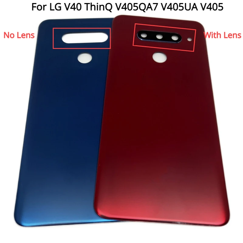 Новая стеклянная крышка батарейного отсека для LG V40 ThinQ V405QA7 V405UA V405 задняя с
