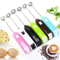electric handheld milk frother kitchen whisk tool stainless steel egg beater mini hot drink foam maker mixer blender small power