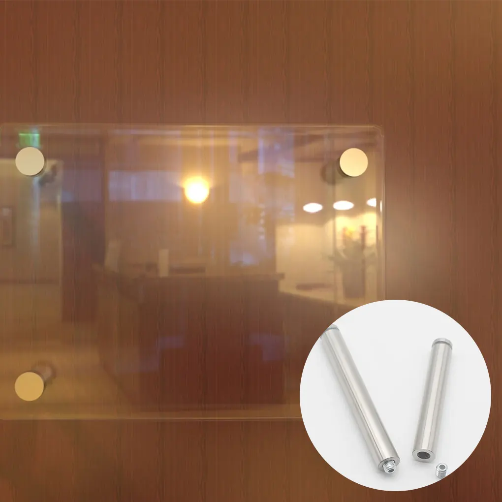 Рекламный винт легкая установка стеклянный зеркальный гвоздь легкий гаечный