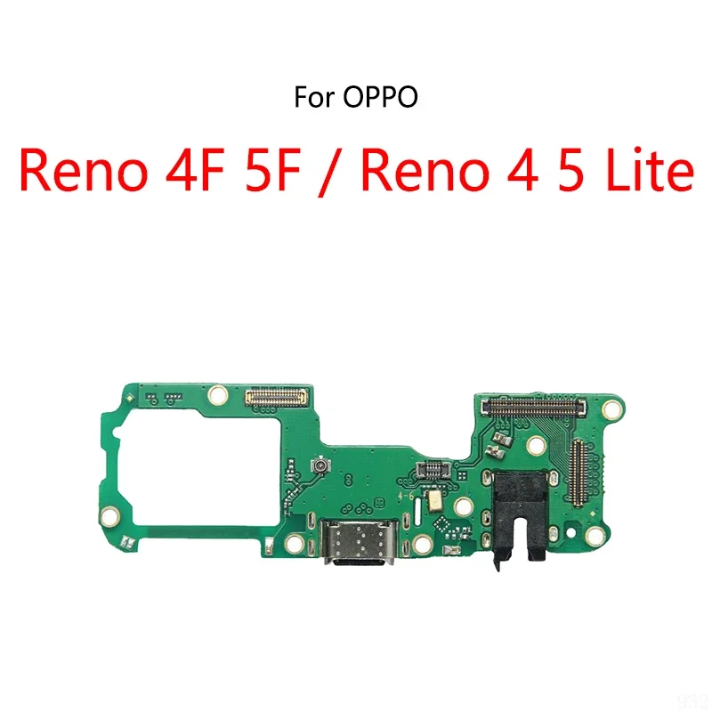 Фото USB-порт для зарядки док-станции, разъем, гибкий кабель для OPPO Reno 4F 5F 4 5 Lite, модуль зарядной платы №1