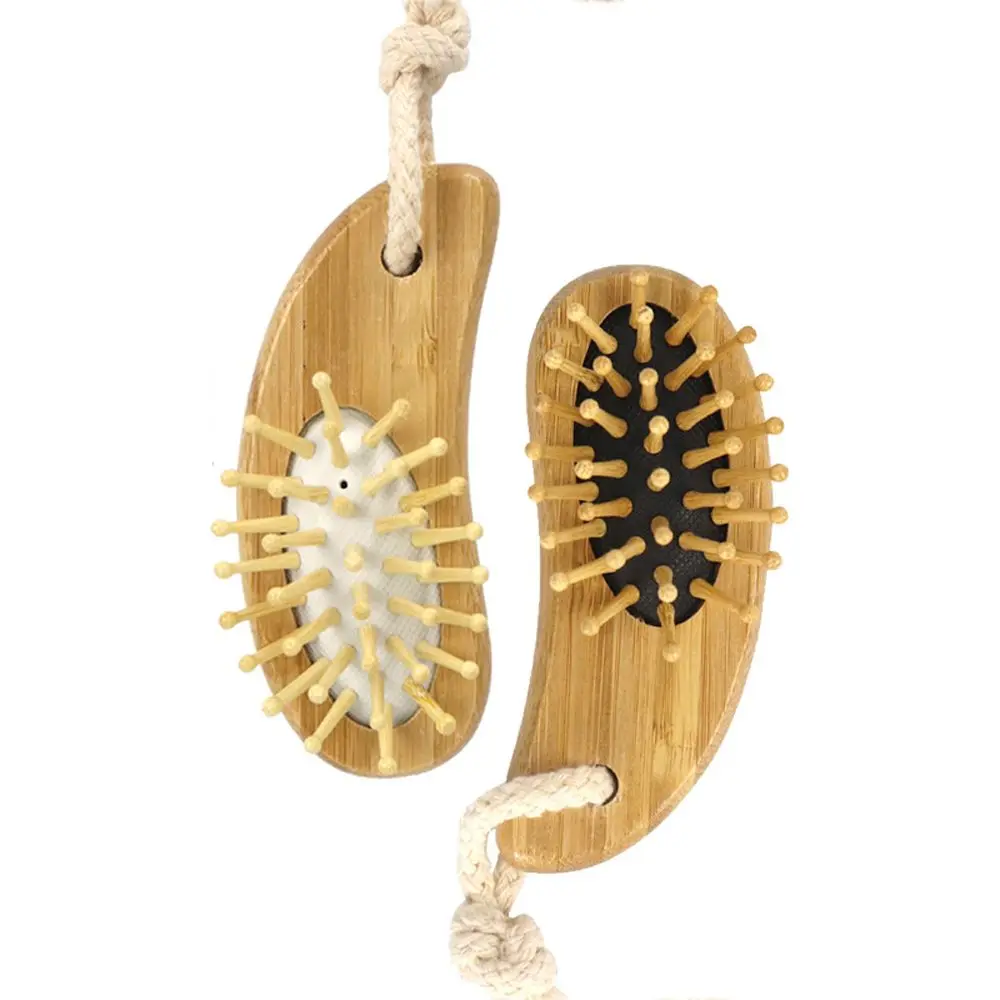 

Деревянная расческа, натуральная деревянная щетка, Антистатическая расческа для волос, Женская расческа для массажа кожи головы с воздушно...