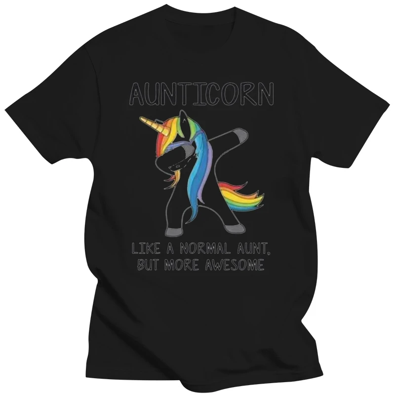 Aunticorn как обычная тетя, но Удивительная женская футболка из хлопка, новая трендовая футболка