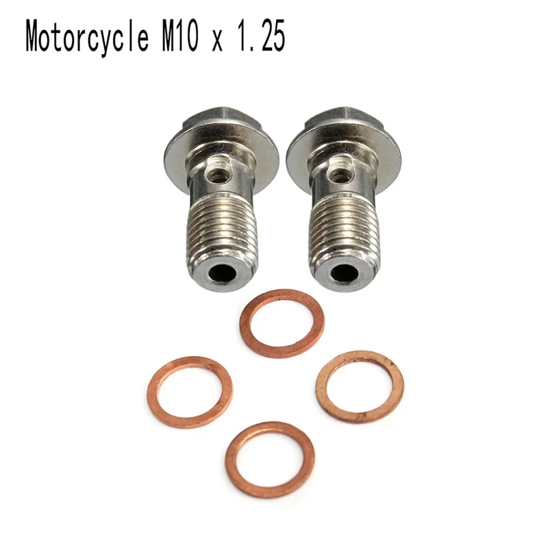 Винт тормозной шланг из нержавеющей стали для мотоцикла M10 x 1 25