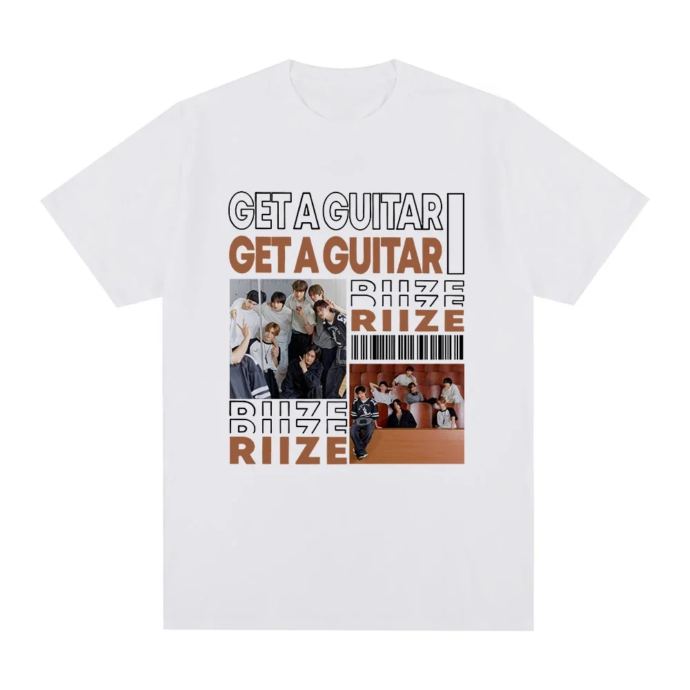 Футболка RIIZE с надписью получить гитару Мужская/женская футболка графическим