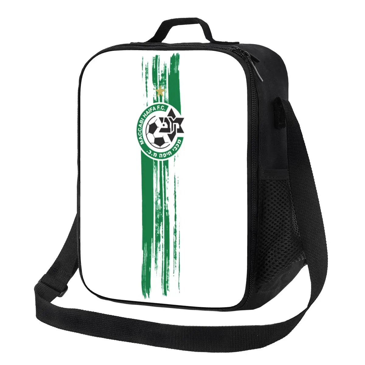 

Изолированная сумка-тоут Maccabi Haifas для женщин, многоразовый термоохладитель, коробка для еды, детский школьный Ланч-бокс