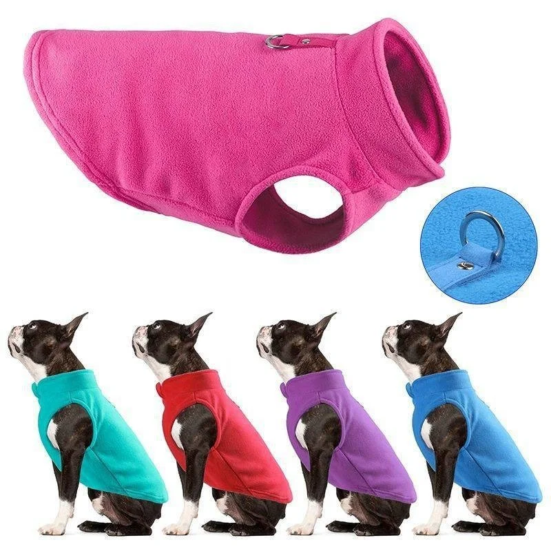 

Dog Clothes Four Seasons Soft Fleece Can Pull Pet Clothes French Bulldog Schnauzer Chihuahua ShihTzu Poodle Designer Dog Clothes