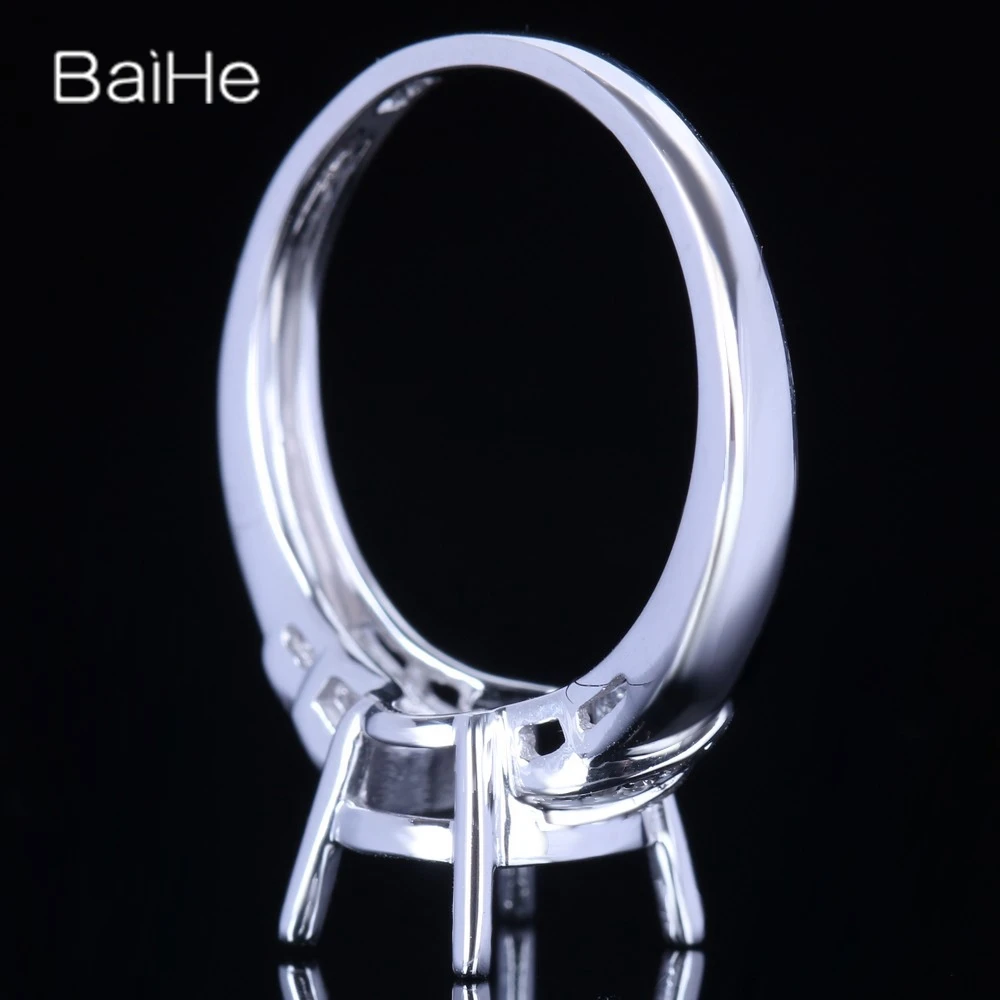 HALVMONTERT КОЛЬЦО ИЗ БЕЛОГО ЗОЛОТА 10К С ОВАЛЬНЫМ ЖЕМЧУГОМ ДЛЯ ЖЕНЩИН И МУЖЧИН ВЫСОКОГО КАЧЕСТВА ИЗДЕЛИЙ ИЗ ДРАГОЦЕННЫХ МЕТАЛЛОВ BAIHE.