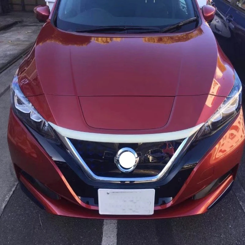 Подходят для Nissan Leaf ZE1 2017 18 19 20 2021 ABS Хромированная передняя решетка двигателя