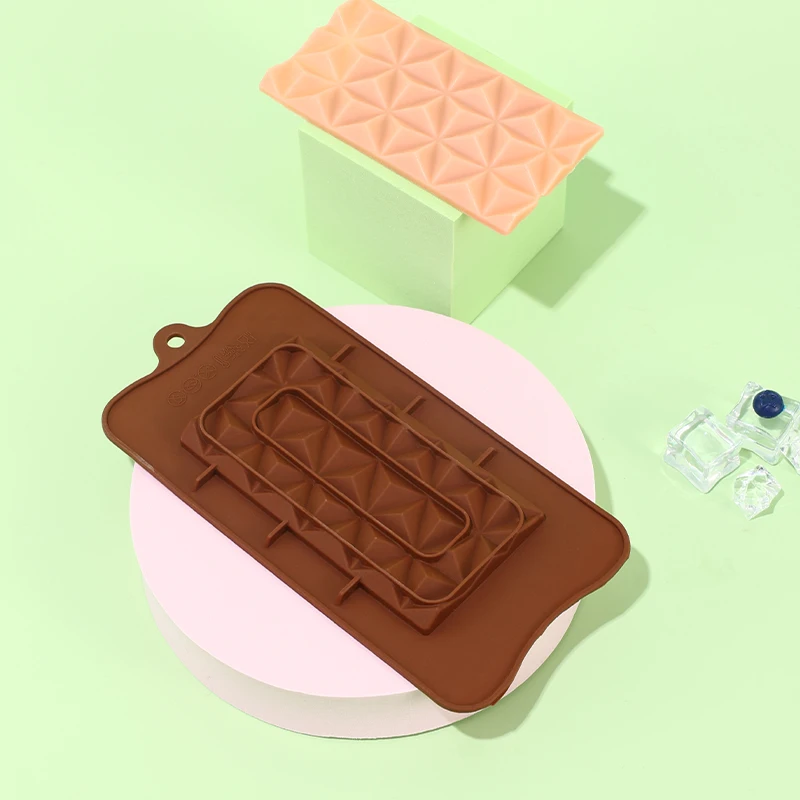 

Diamond Shape Chocolate Mold Moldes De Silicona Moule Gateaux Chocolate Bar Mold Silicone Candy Bar Cuisine Outils Accessoires