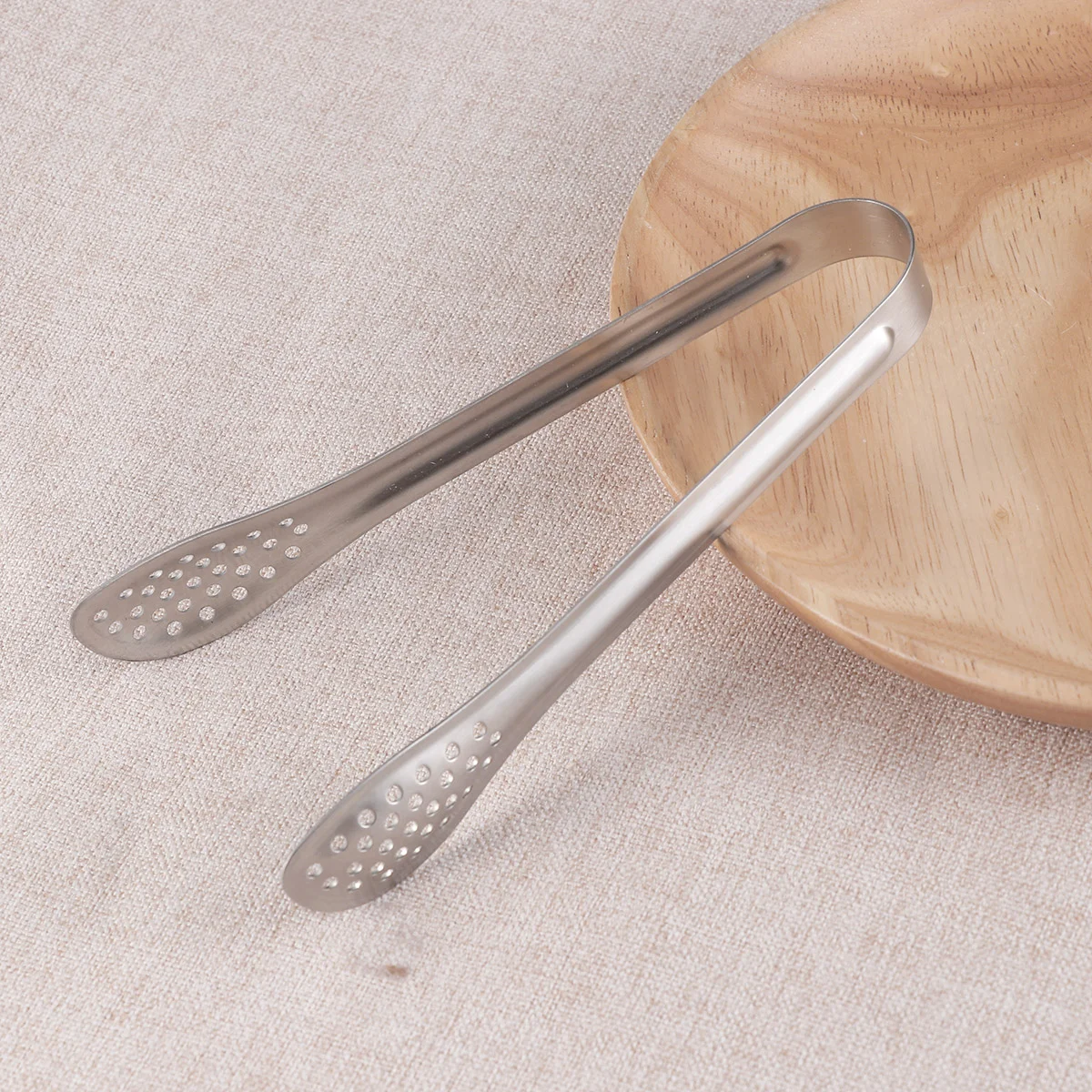 

4pcs Stainless Steel Cooking Tongs Ergonomic Grip Tong Steak Clamps Spatula Tong Non Grip Serving Tongs For Sugar Salad Fruits