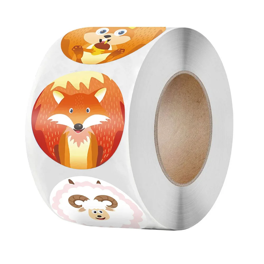 

Набор наклеек с животными 500 шт